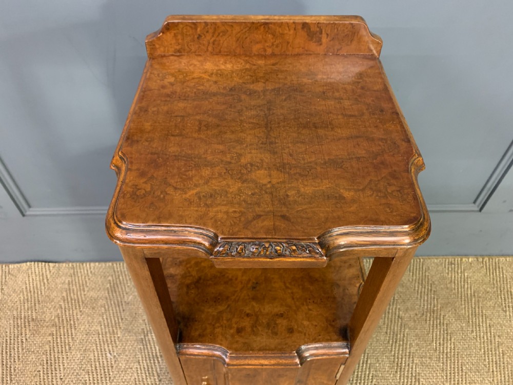Pair of Burr Walnut Bedside Cabinets View IX