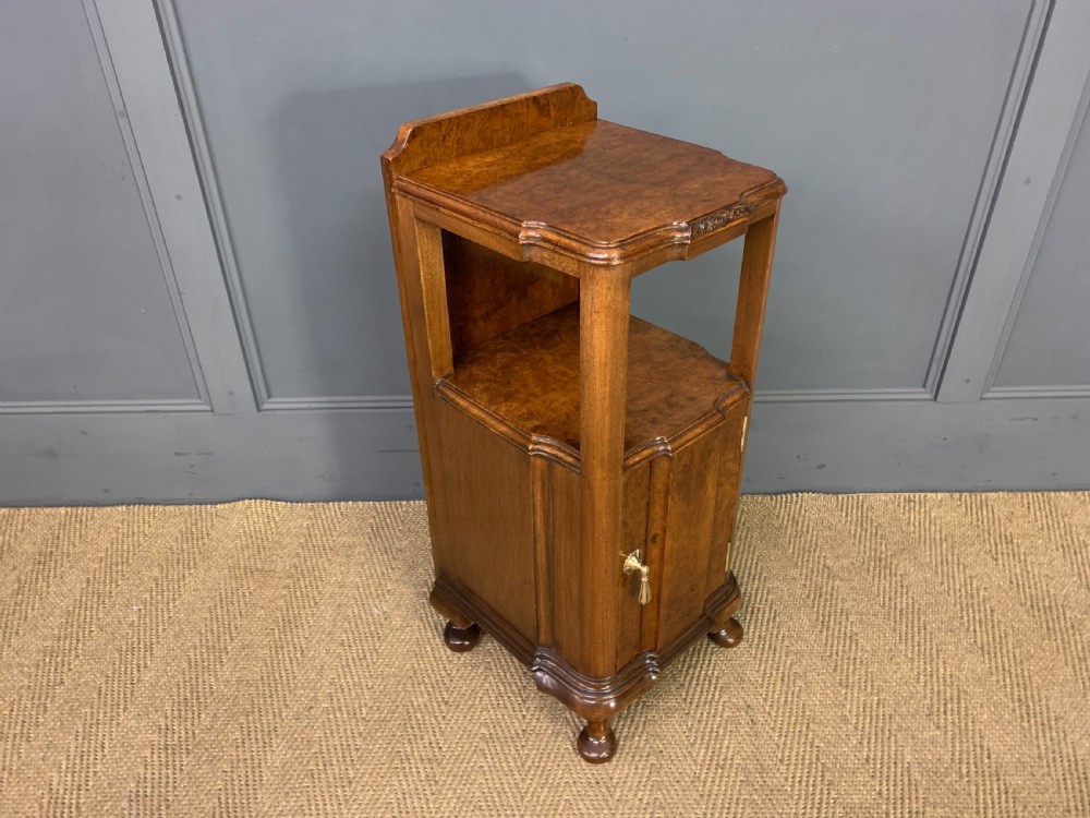 Pair of Burr Walnut Bedside Cabinets View XII