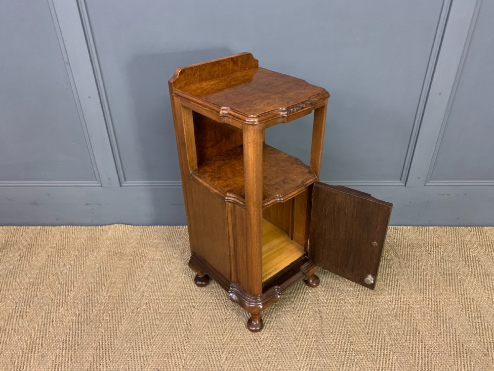 Pair of Burr Walnut Bedside Cabinets View XIII