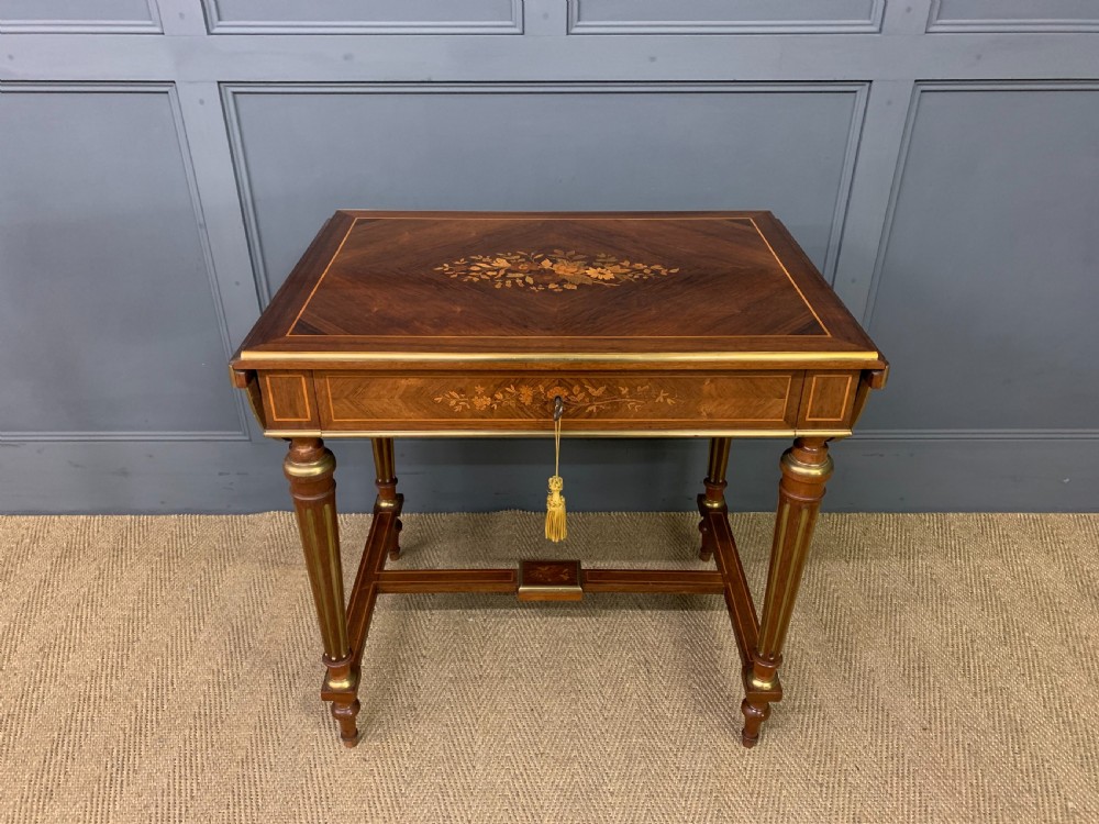 Inlaid Rosewood Flap Table View II