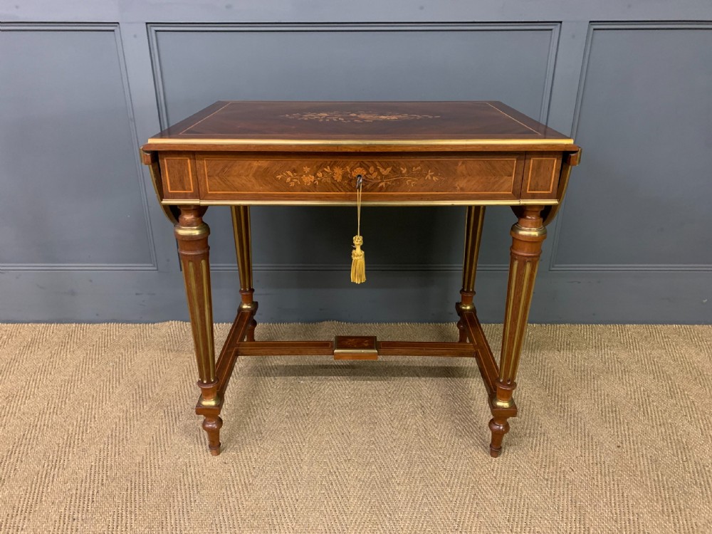 Inlaid Rosewood Flap Table View III