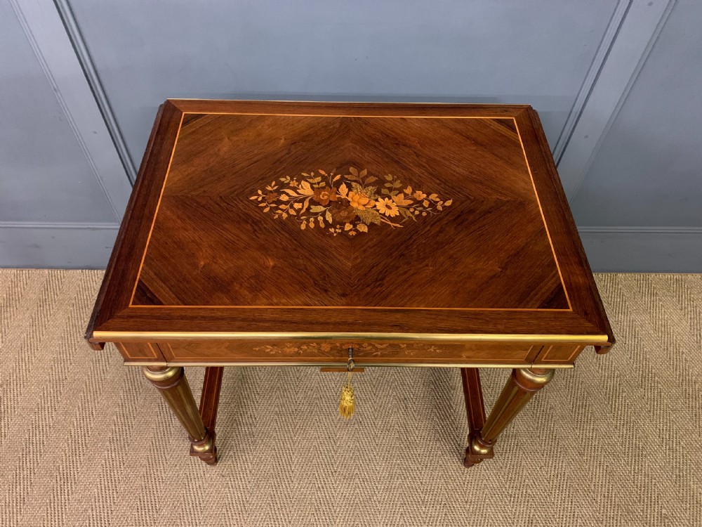 Inlaid Rosewood Flap Table View IV