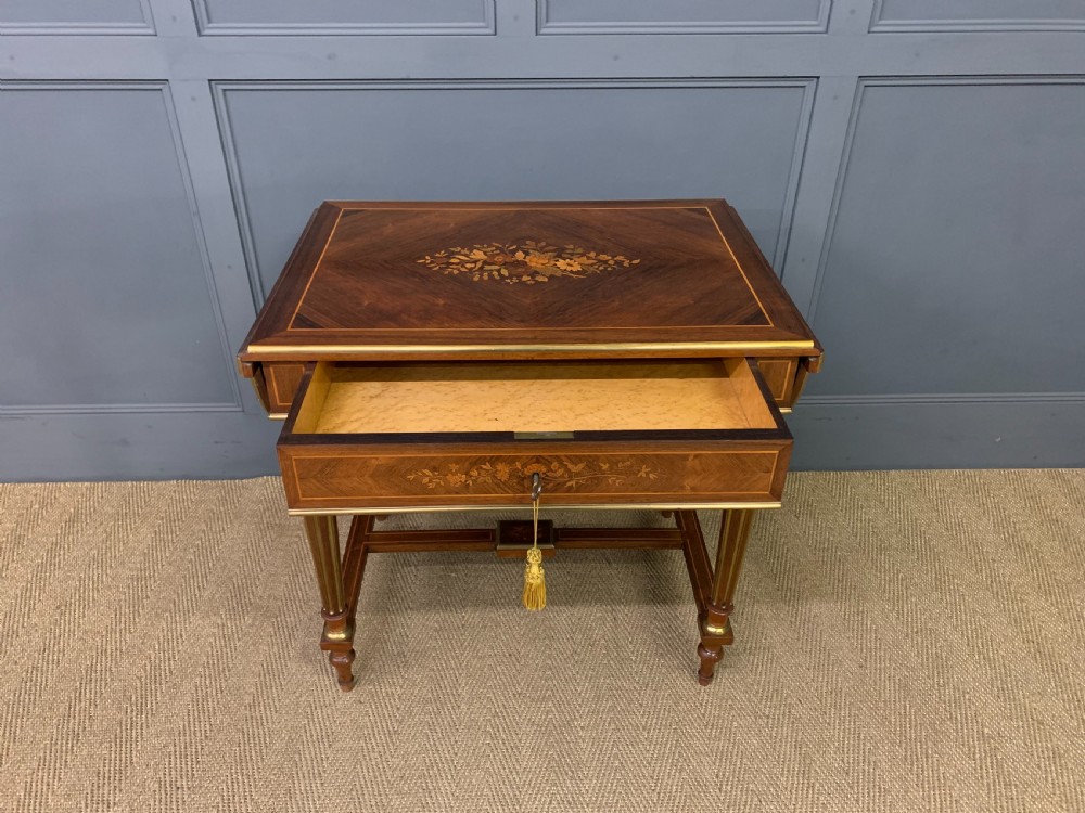 Inlaid Rosewood Flap Table View X