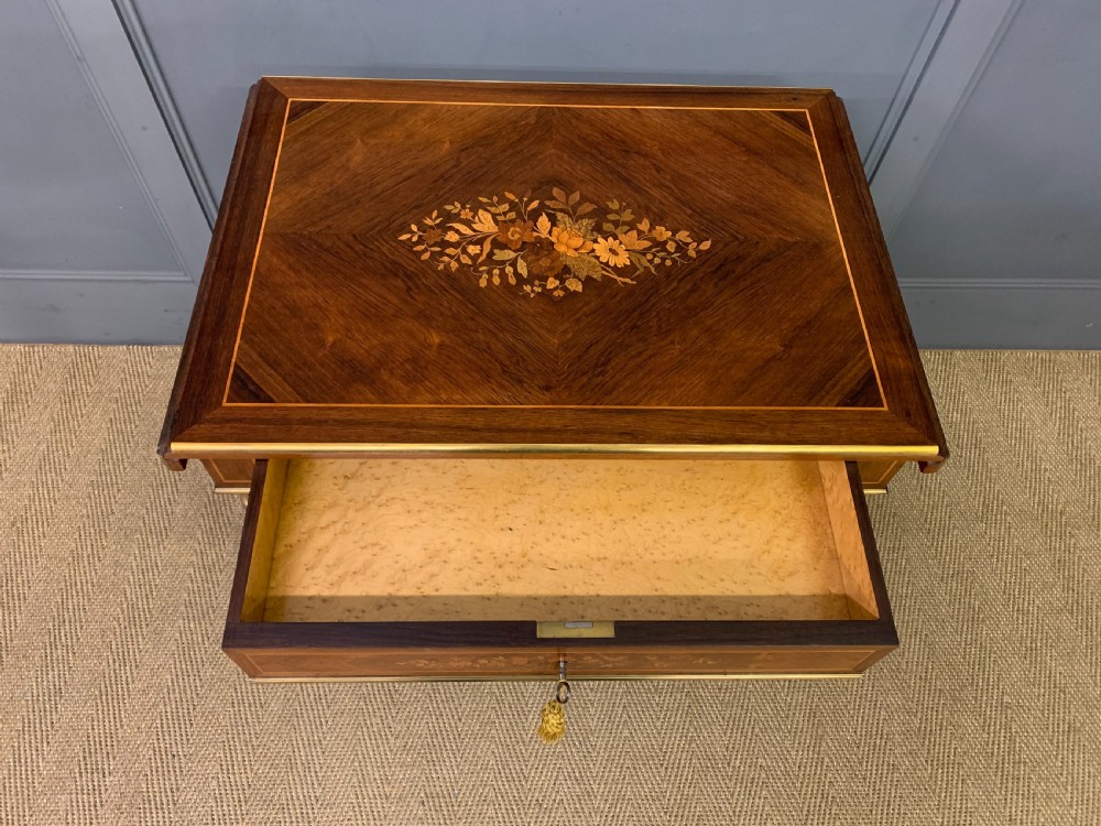 Inlaid Rosewood Flap Table View XI