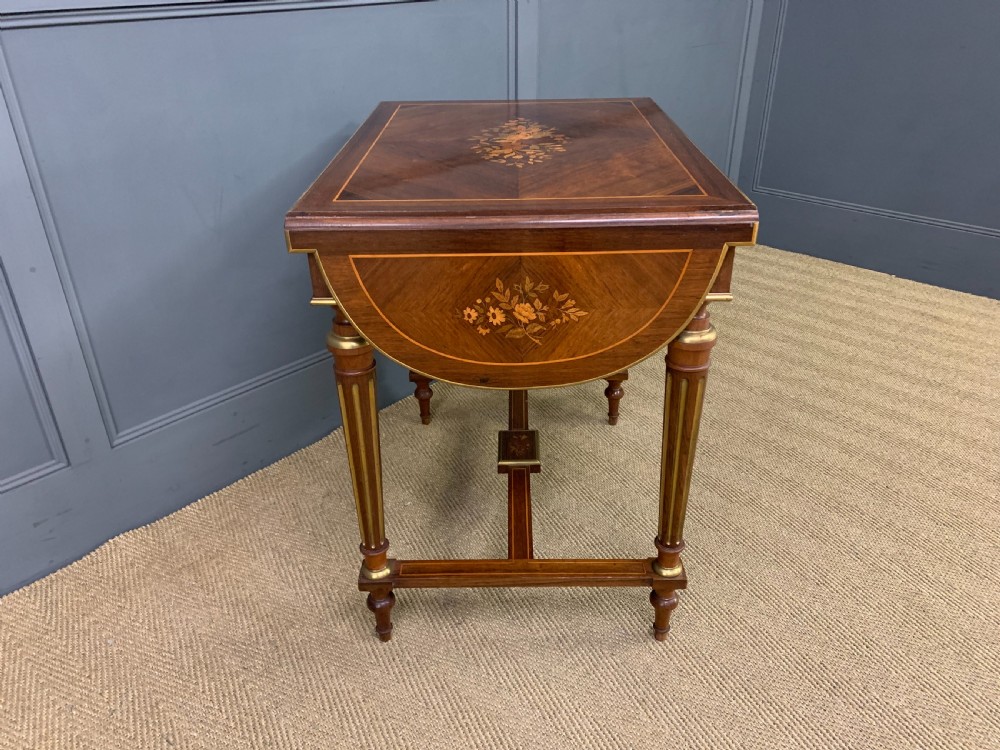 Inlaid Rosewood Flap Table View XIII