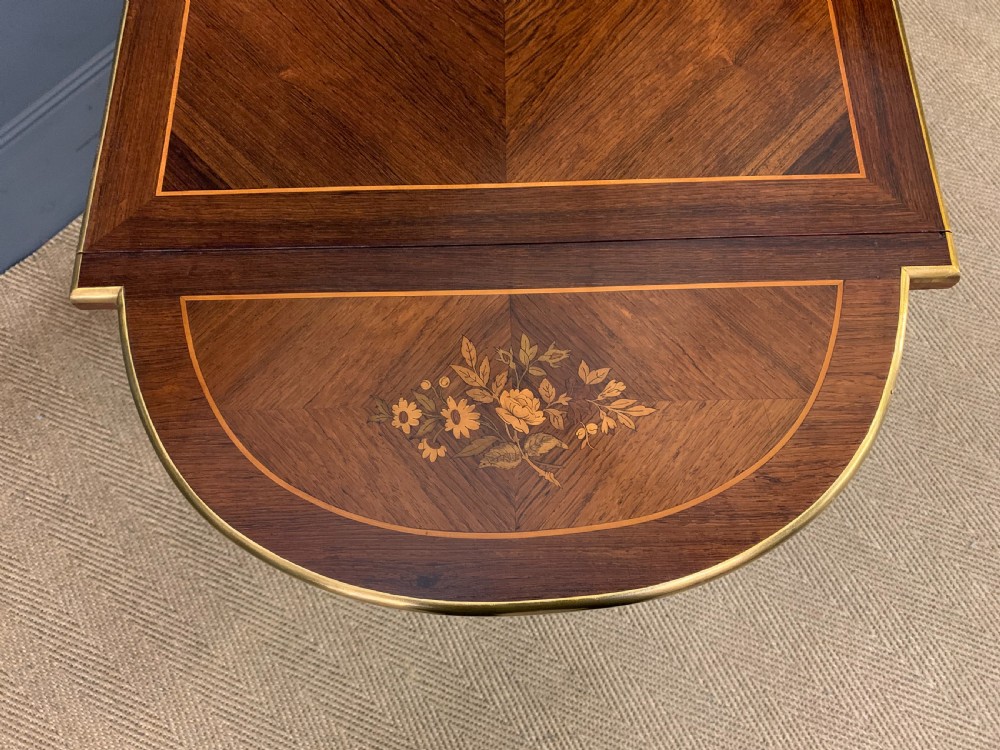 Inlaid Rosewood Flap Table View XVII