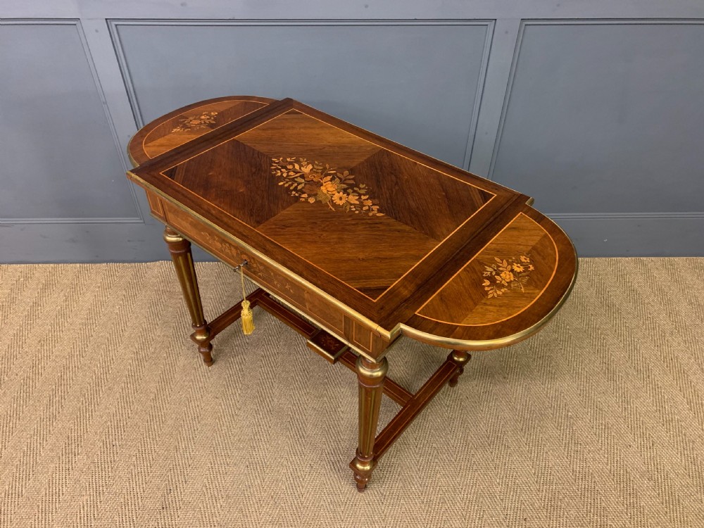 Inlaid Rosewood Flap Table View XX
