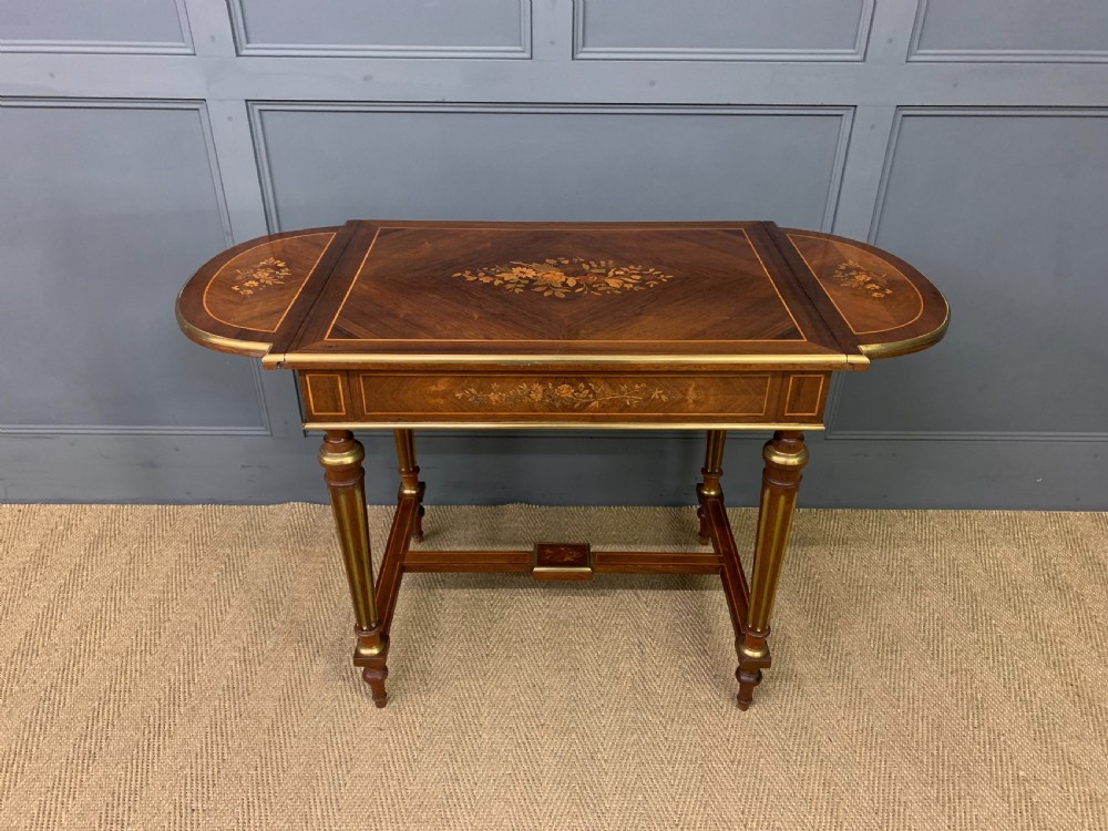 Inlaid Rosewood Flap Table View XXI