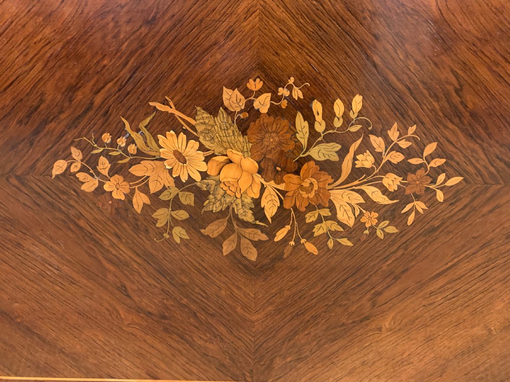 Inlaid Rosewood Flap Table View XXIII