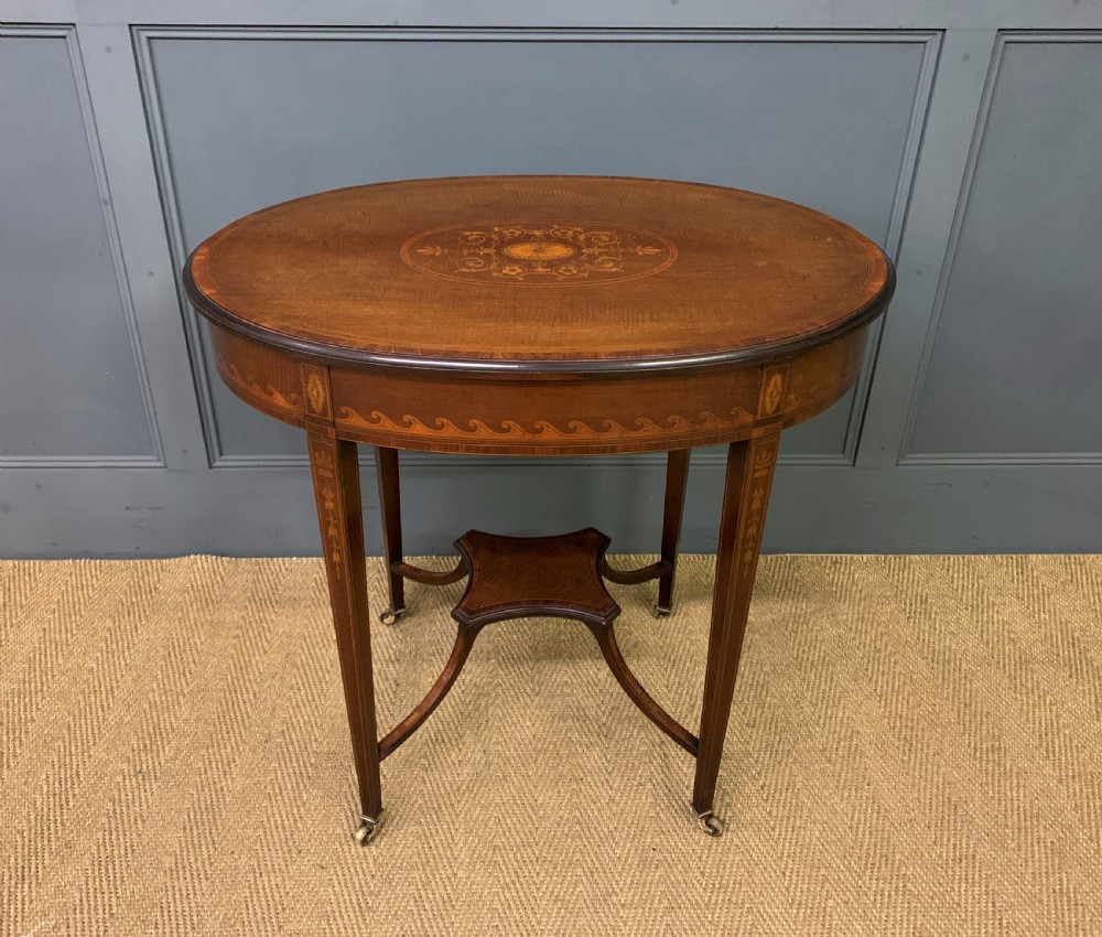 Edwardian Inlaid Mahogany Occasional Table