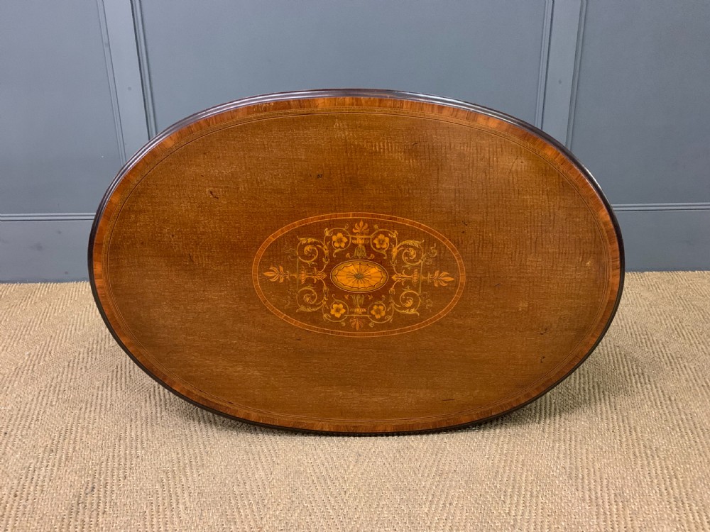 Edwardian Inlaid Mahogany Occasional Table View X
