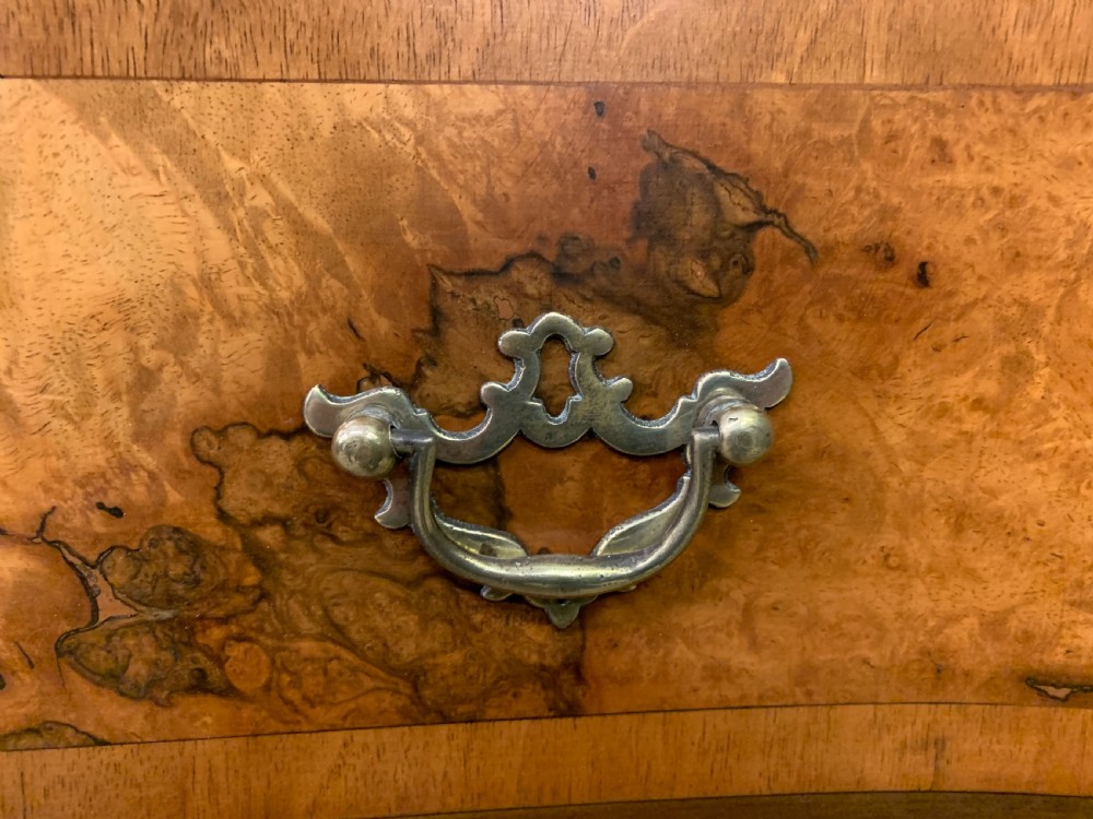 Burr Walnut Serpentine Chest of Drawers View VI