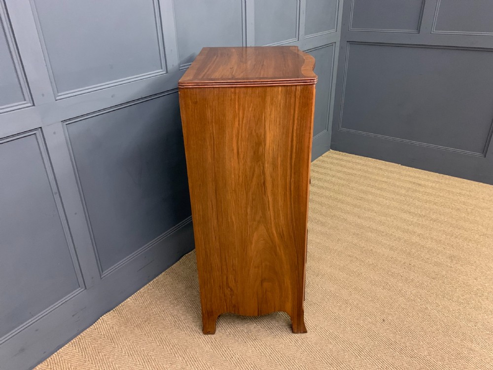 Burr Walnut Serpentine Chest of Drawers View XI
