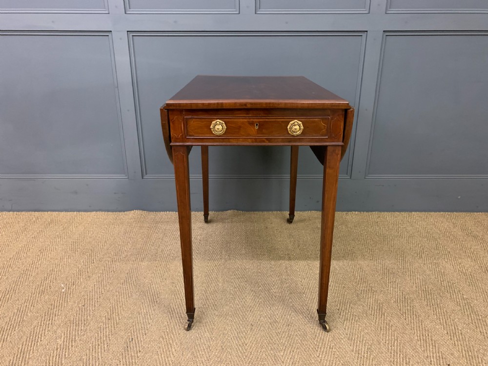 Georgian Inlaid Mahogany Pembroke Table View III