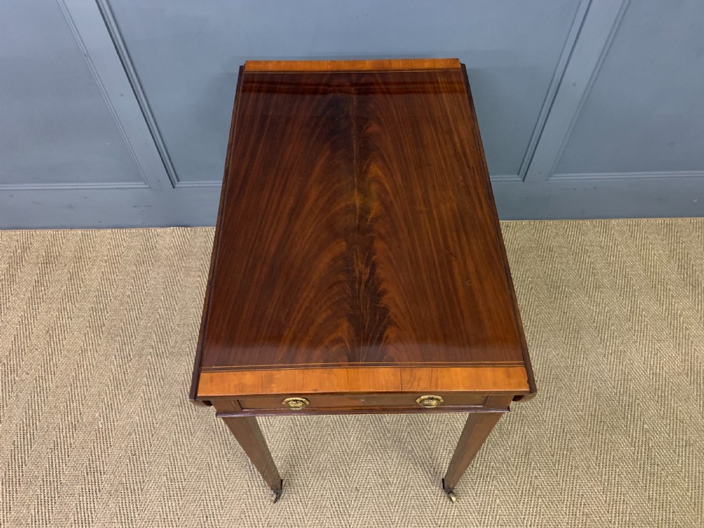 Georgian Inlaid Mahogany Pembroke Table View VI