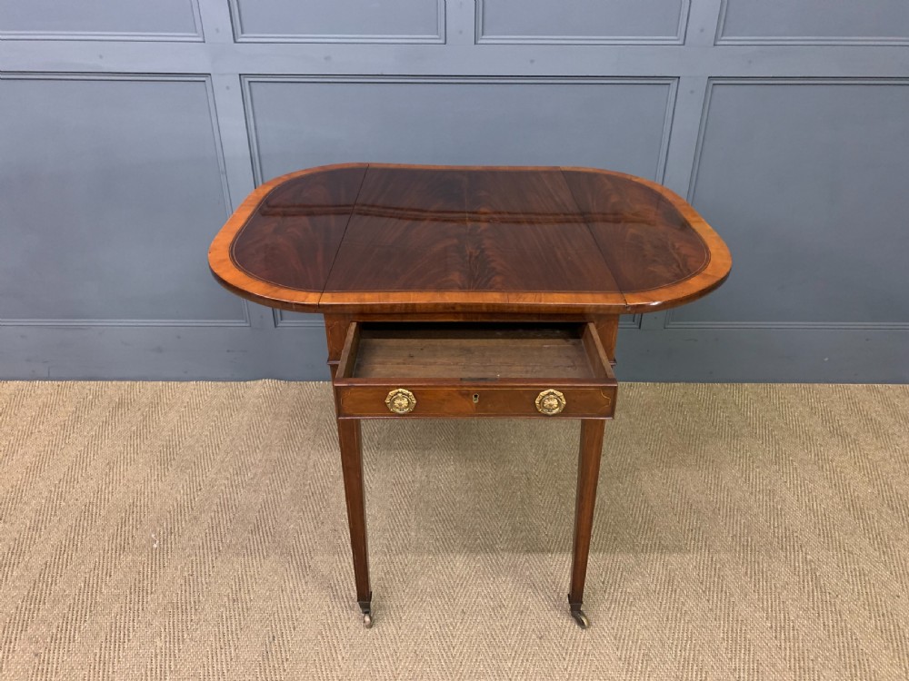 Georgian Inlaid Mahogany Pembroke Table View XIII