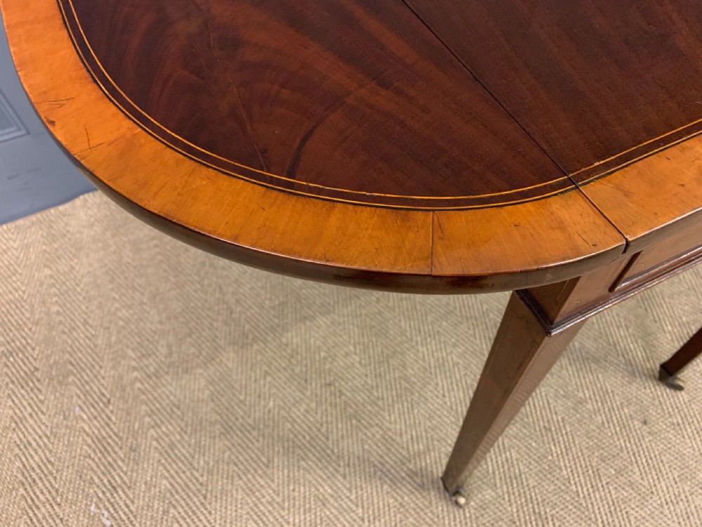 Georgian Inlaid Mahogany Pembroke Table View XV