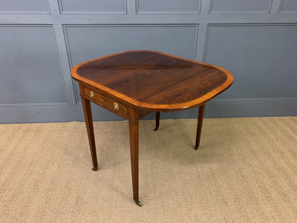Georgian Inlaid Mahogany Pembroke Table View XVI