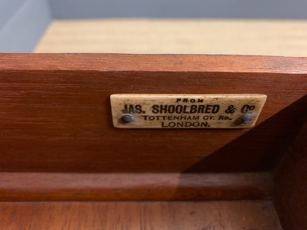 Victorian Inlaid Rosewood Cylinder Top Desk by Jas Shoolbred View XII