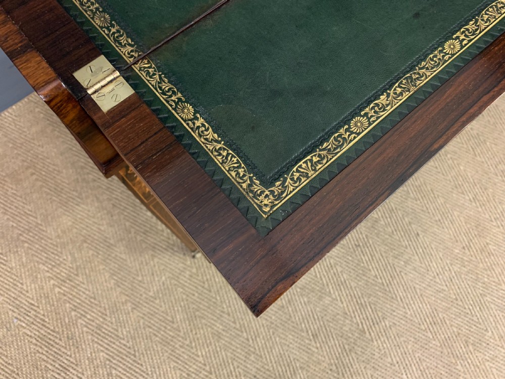Victorian Inlaid Rosewood Cylinder Top Desk by Jas Shoolbred View XX