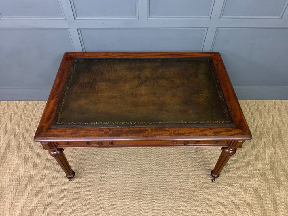 Victorian Mahogany 3 Drawer Writing Table View IV