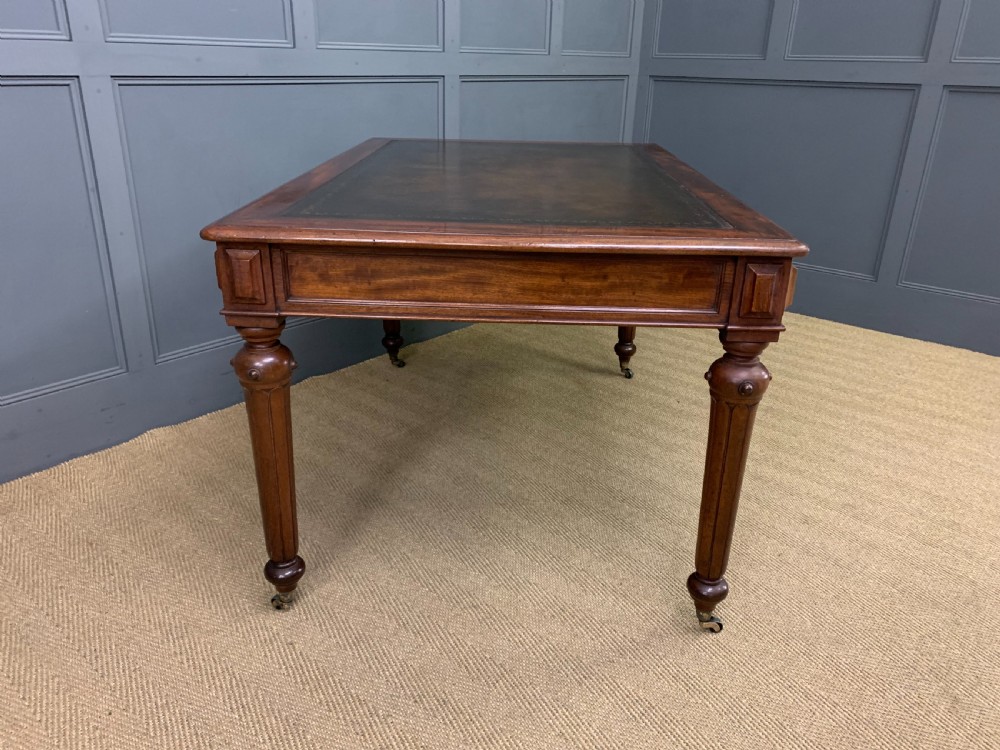 Victorian Mahogany 3 Drawer Writing Table View X
