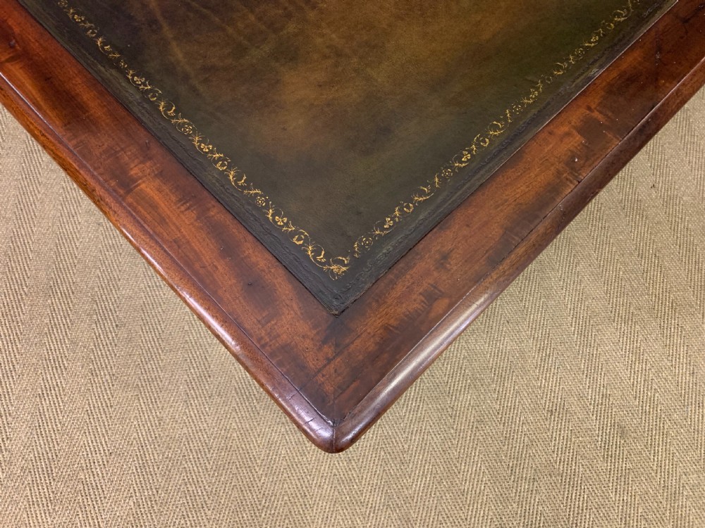 Victorian Mahogany 3 Drawer Writing Table View XI