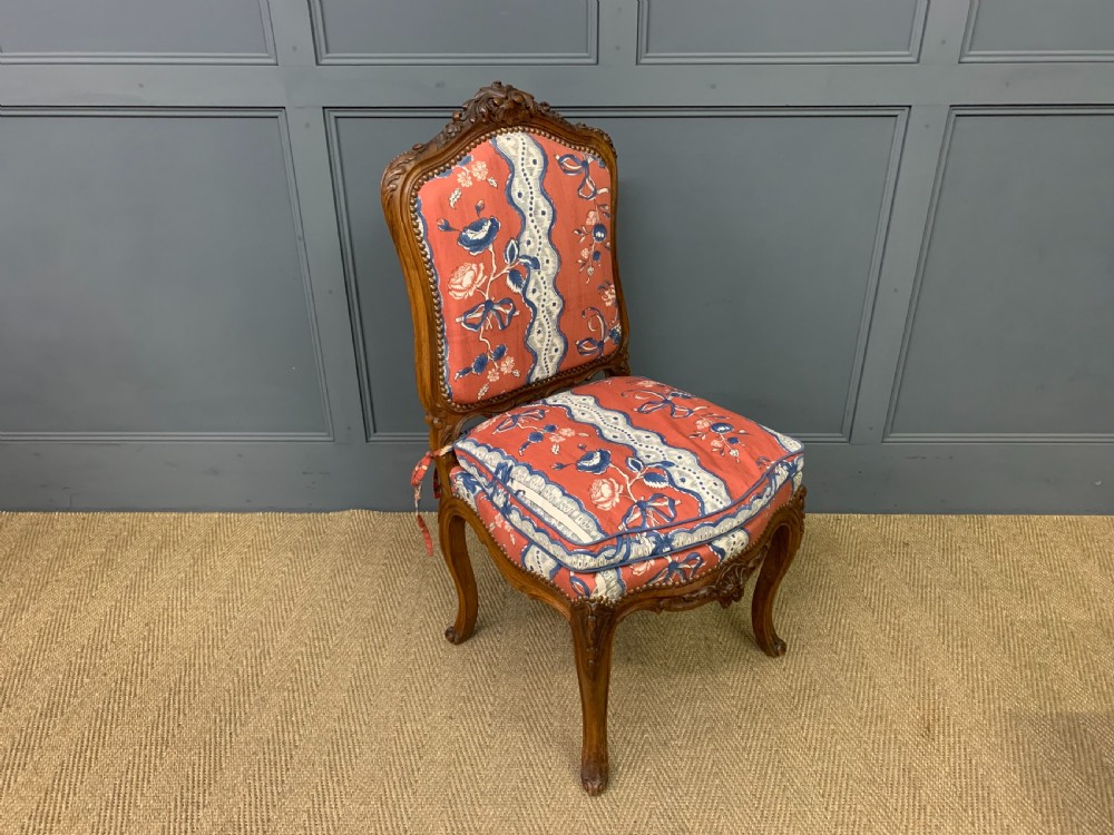 Pair of French Walnut Salon Chairs View II