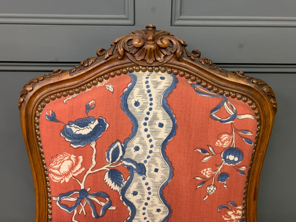 Pair of French Walnut Salon Chairs View III