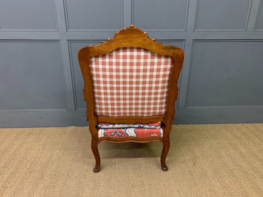 Pair of French Walnut Armchairs View VIII