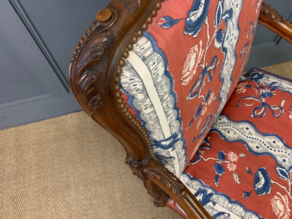Pair of French Walnut Armchairs View XII