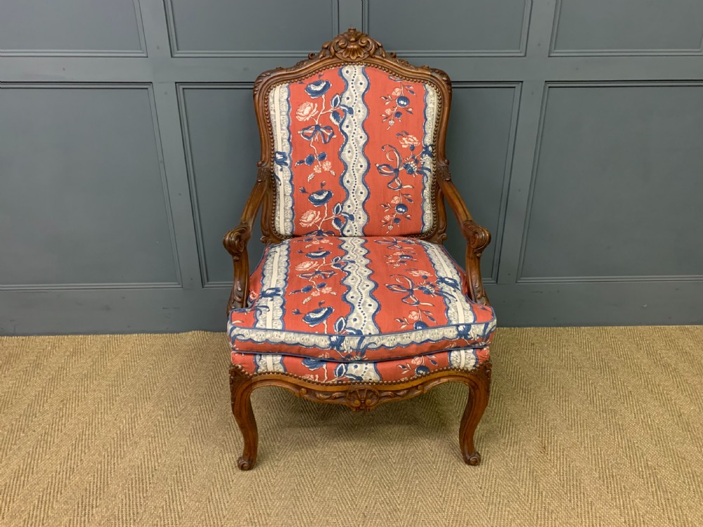 Pair of French Walnut Armchairs View XIII