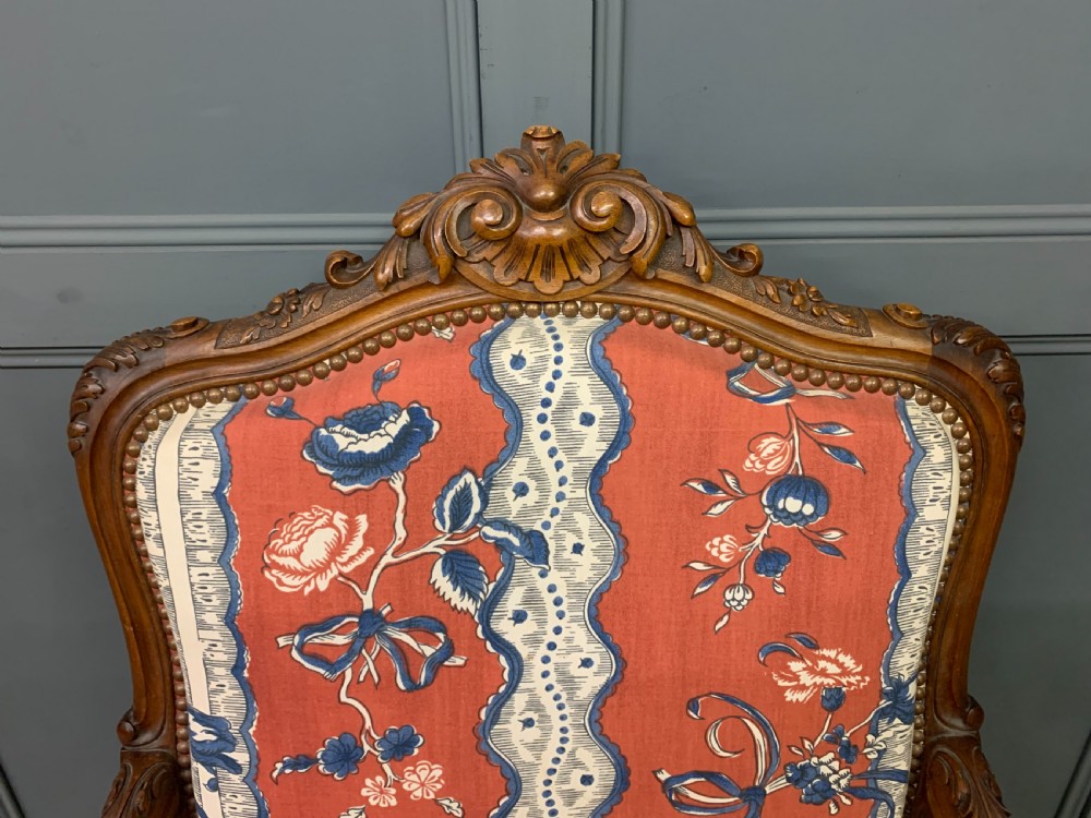 Pair of French Walnut Armchairs View XIV