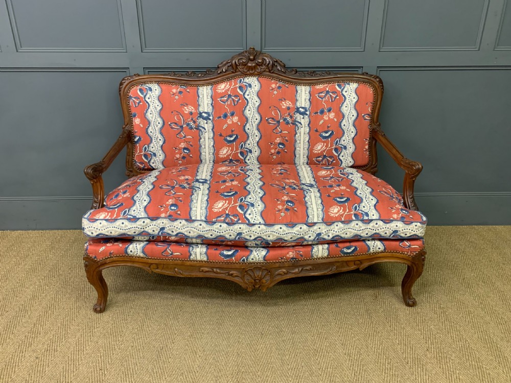 French Walnut Settee