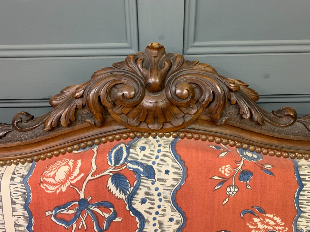 French Walnut Settee View II