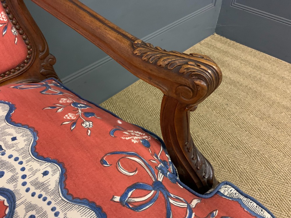 French Walnut Settee View III