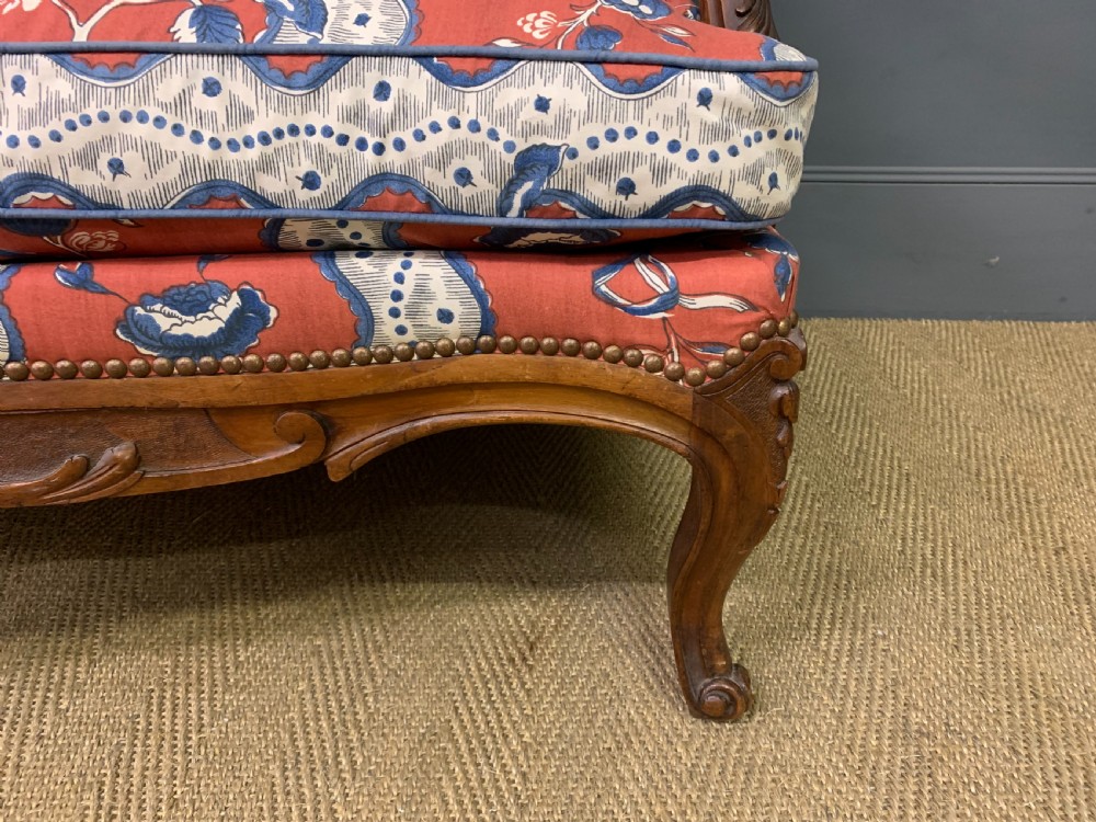 French Walnut Settee View IV