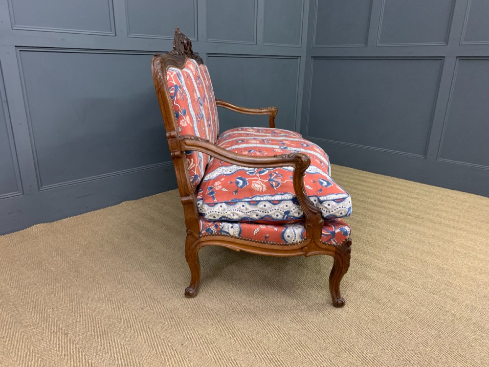 French Walnut Settee View VI