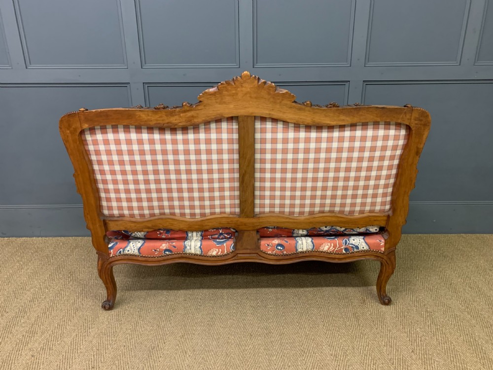 French Walnut Settee View VIII