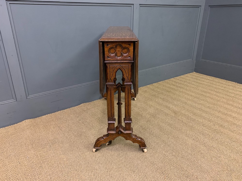 Victorian Neo Gothic Oak Sutherland Table View IV