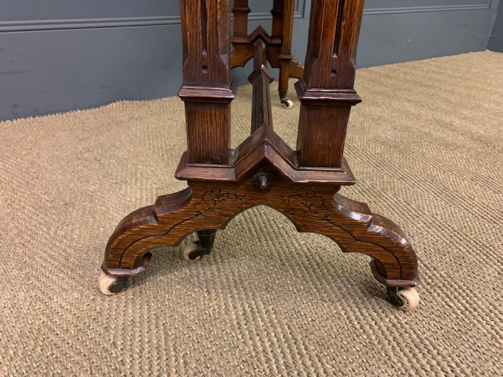 Victorian Neo Gothic Oak Sutherland Table View VI