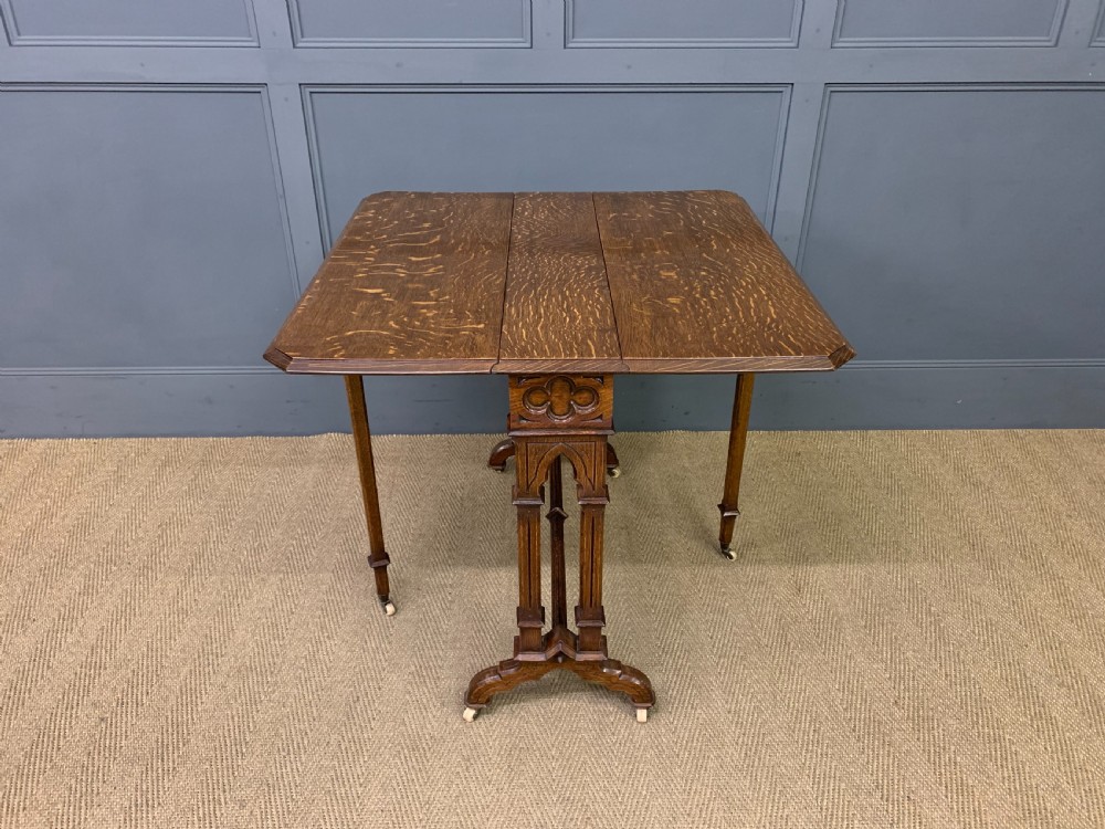 Victorian Neo Gothic Oak Sutherland Table View VIII