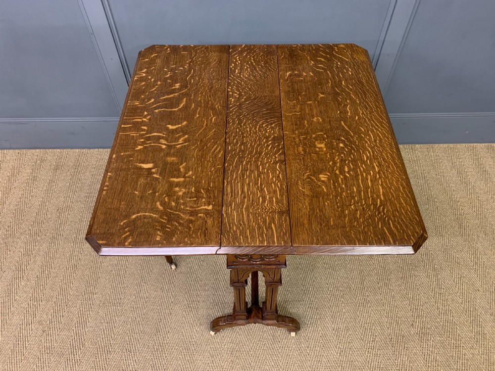 Victorian Neo Gothic Oak Sutherland Table View X