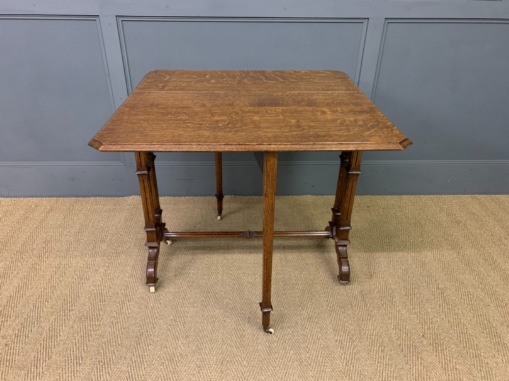 Victorian Neo Gothic Oak Sutherland Table View XII