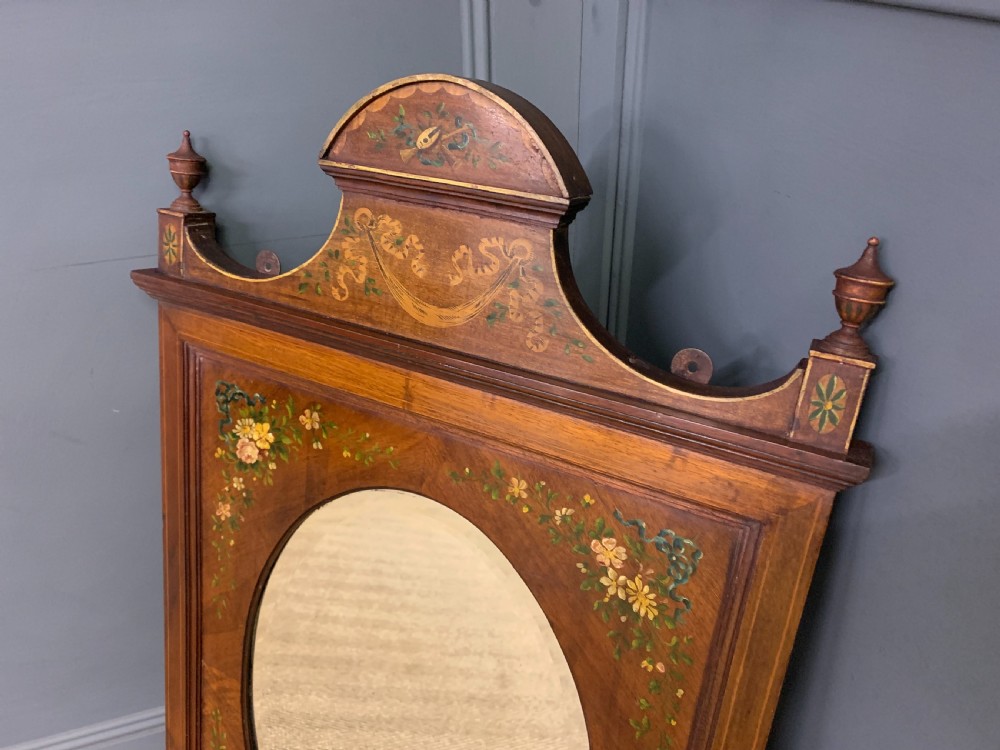 Edwardian Painted Mahogany Wall Mirror View II