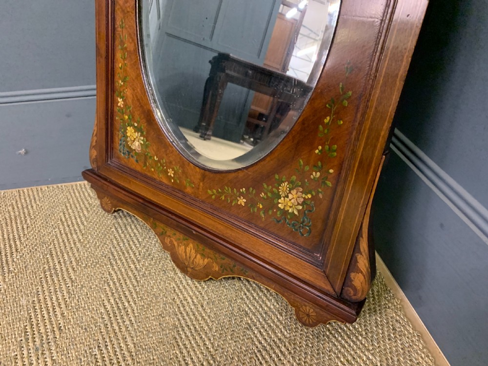 Edwardian Painted Mahogany Wall Mirror View III
