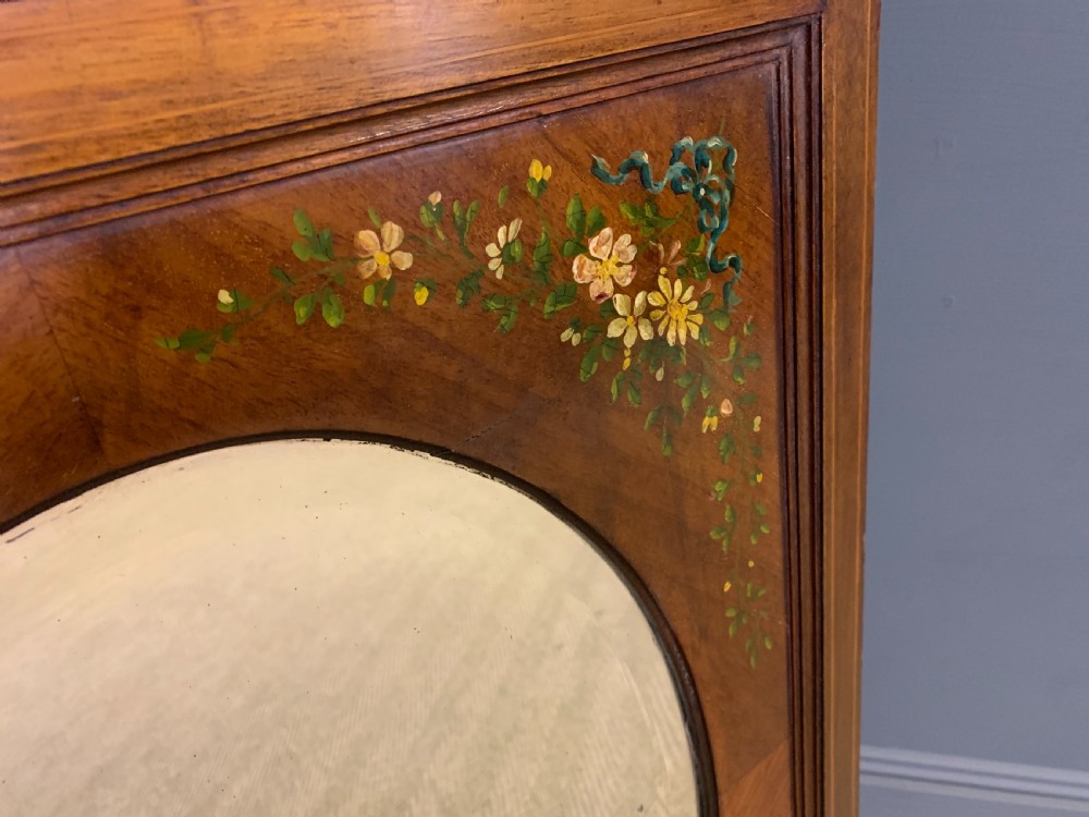 Edwardian Painted Mahogany Wall Mirror View V