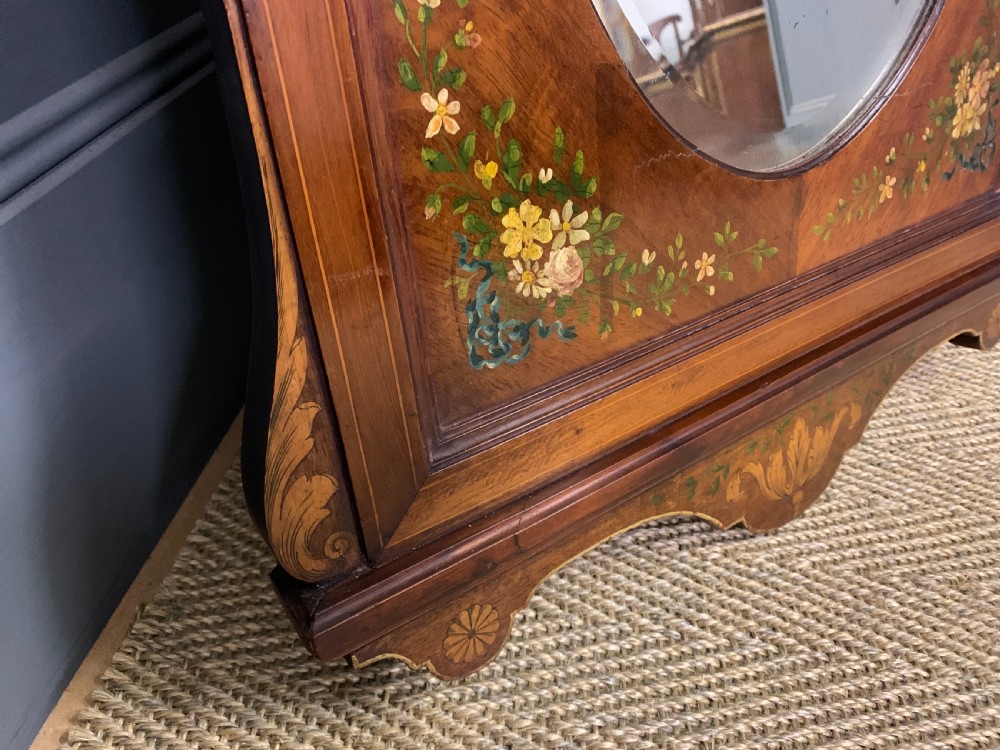 Edwardian Painted Mahogany Wall Mirror View VIII