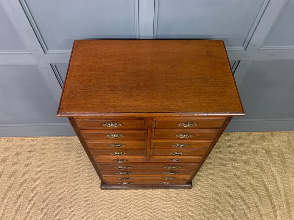 Victorian Collectors Chest of Drawers View III