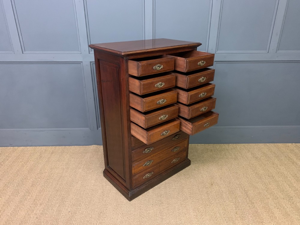 Victorian Collectors Chest of Drawers View XII